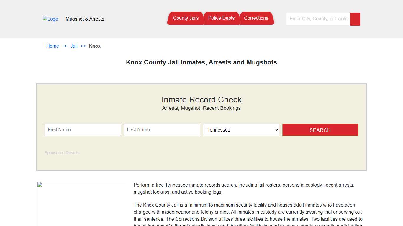 Knox County Jail Inmates, Arrests and Mugshots | Jail Roster Search